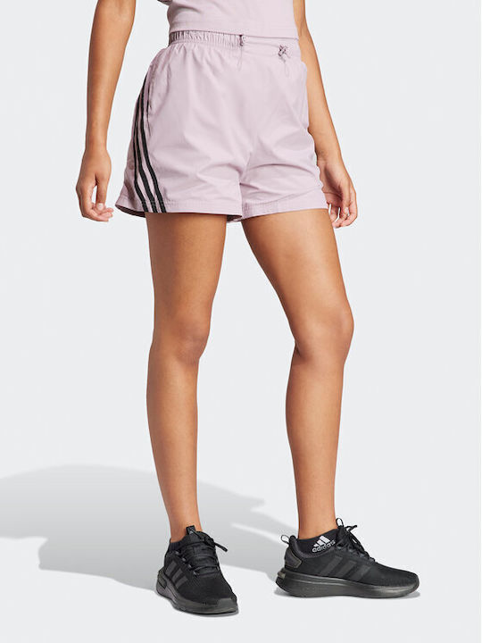 Adidas Future Icons 3-stripes Women's Sporty Shorts Purple