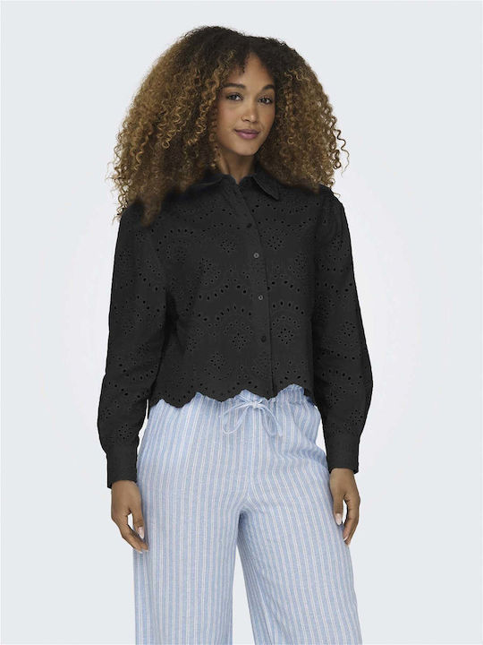 Only Long Sleeve Women's Shirt Black