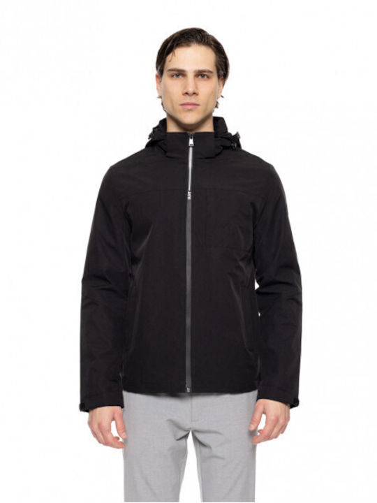 Biston Men's Winter Bomber Jacket Black