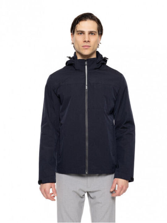 Biston Geci Barbati Bomber Albastru Marin