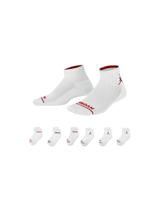 Jordan Running Κάλτσες Λευκές 6 Ζεύγη