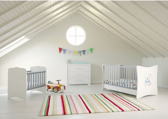 Asterias Bebe Polymorphic Baby Crib Theseus White