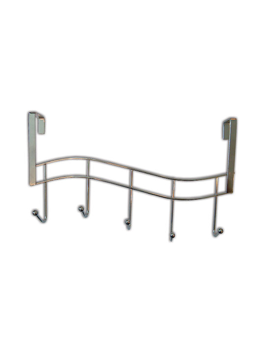 AGC Door Hook 5 Slots Metallic 38cm 2 Pieces