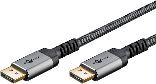 Goobay Кабел DisplayPort мъжки - DisplayPort мъжки 1м Сив (65264)