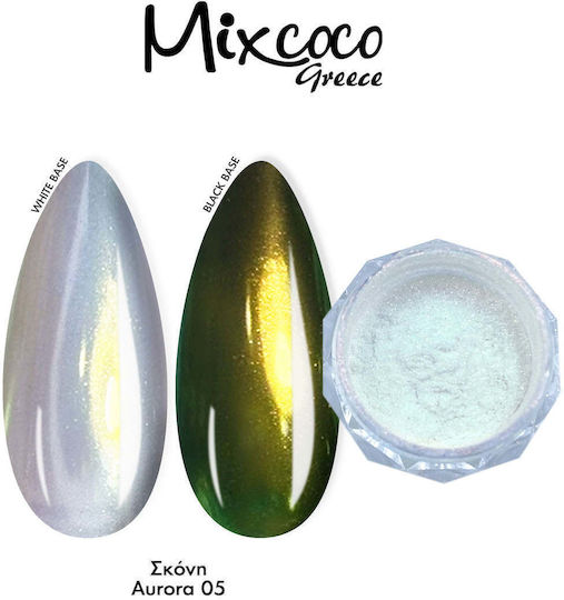 Mixcoco Decorating Powder for Nails in Transparent Color