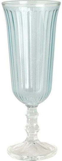 Koopman Glass Champagne made of Glass in Light Blue Color Goblet 120ml