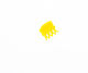 Clammer Plastic 2cm In 6 Bright Colors-yellow