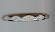 Barret Metall Slim Barrel Thin Design Knöpfe mit Strass verziert