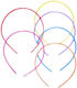 Thin plastic crown in 6 summer colors-purple