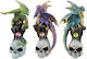 Puckator Dark Dragon Legend Precious Stone Skull Assorted Figure Φιγούρα 11εκ. 3τμχ