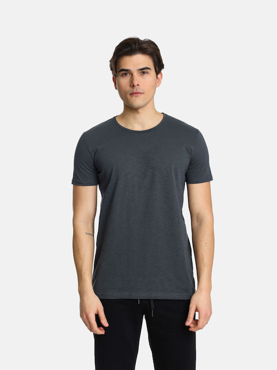Paco & Co Herren T-Shirt Kurzarm Anthracite
