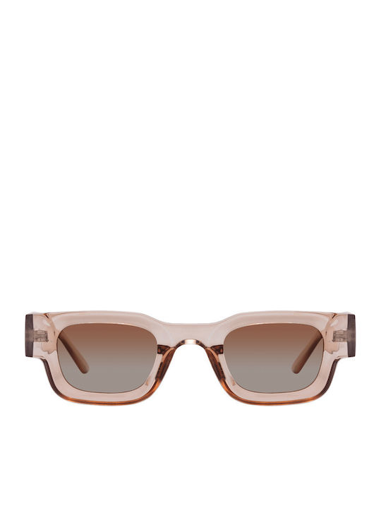 Oggi Unisex Sunglasses with Beige Horn-Rimmed F...