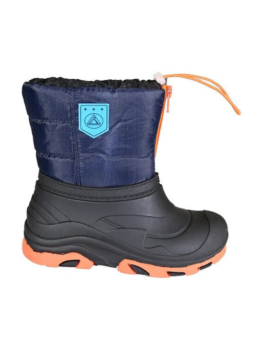 Lhotse Kids Wellies with Internal Lining Orange