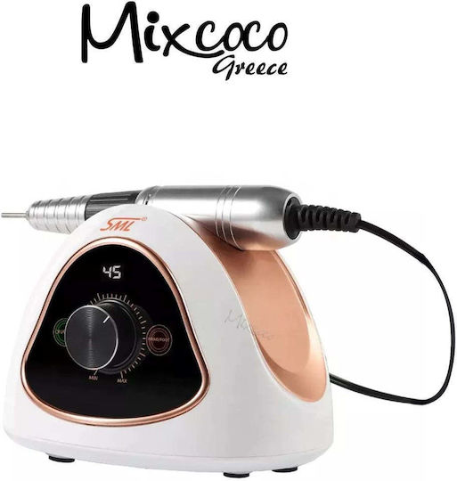 Mixcoco Τροχός Νυχιών Ρεύματος 65W Λευκός με 45000 Στροφές ανά Λεπτό