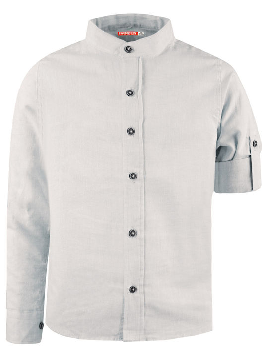 Energiers Kids Linen Shirt Ecru