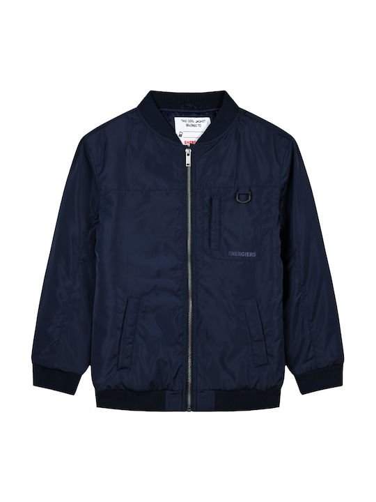 Αδιάβροχο Παιδικό Bomber Κοντό Navy Μπλε