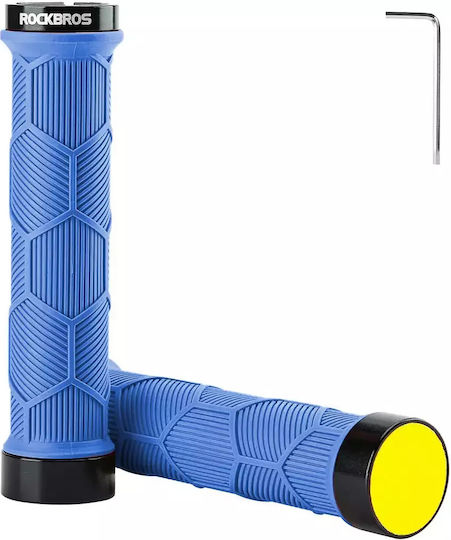 Rockbros 40720007003 Χειρολαβές Ποδηλάτου σε Μπλε Χρώμα από πλαστικό
