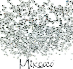 Mixcoco Strass für Nägel in Silber Farbe