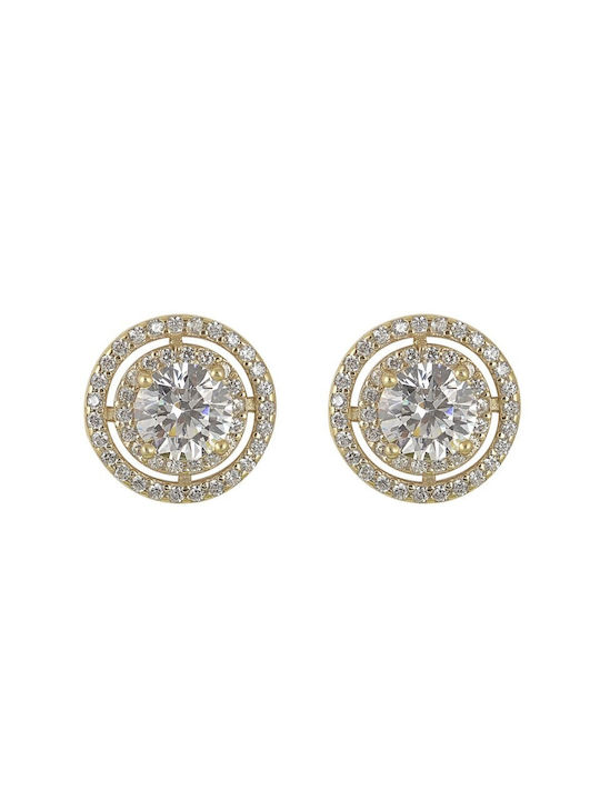 18 Carat Gold Eaxr33379g Rosette Earrings 18 Carat Gold Earrings