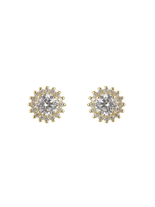 9 Carat Gold Eaxr27587g Rosette Earrings 9 Carat Gold Earrings