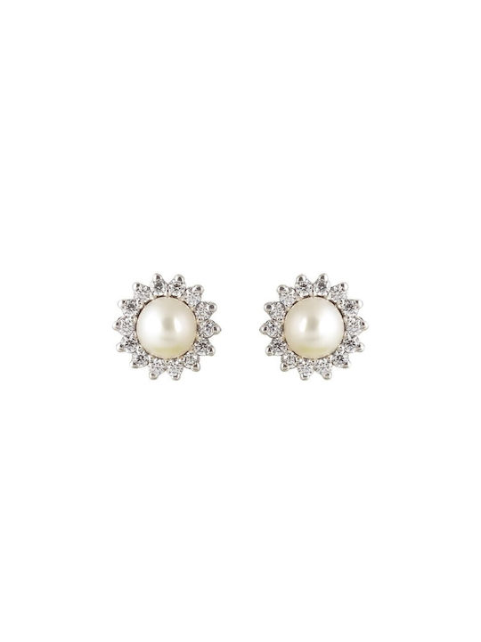 White gold earrings F28906 9 carat