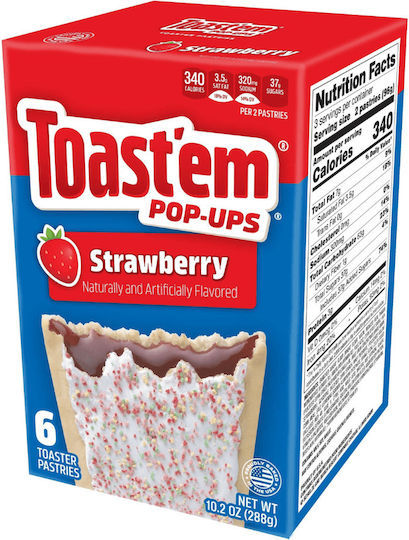 Toast'em Pop-ups Căpșuni 288g (toa008)