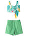 Kids' Set with Shorts Summer 2pcs Green