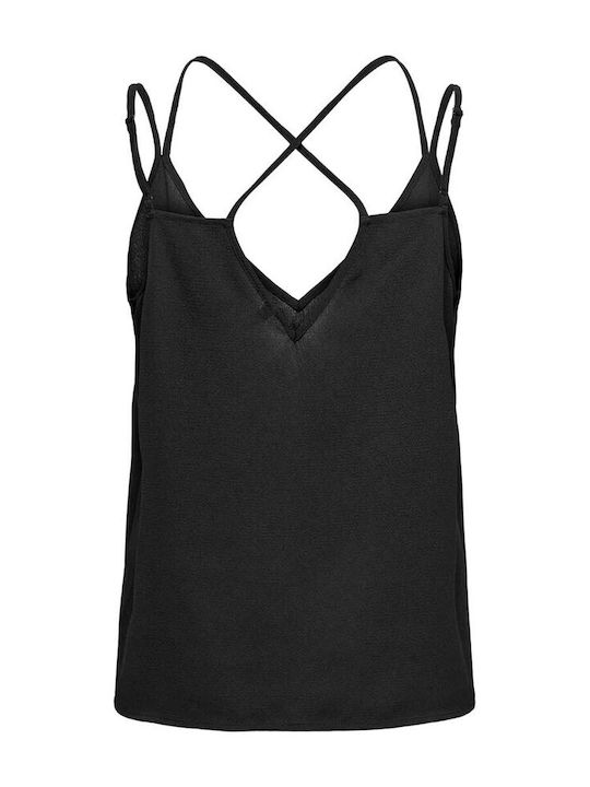 Only Damen Sommerliche Bluse Black