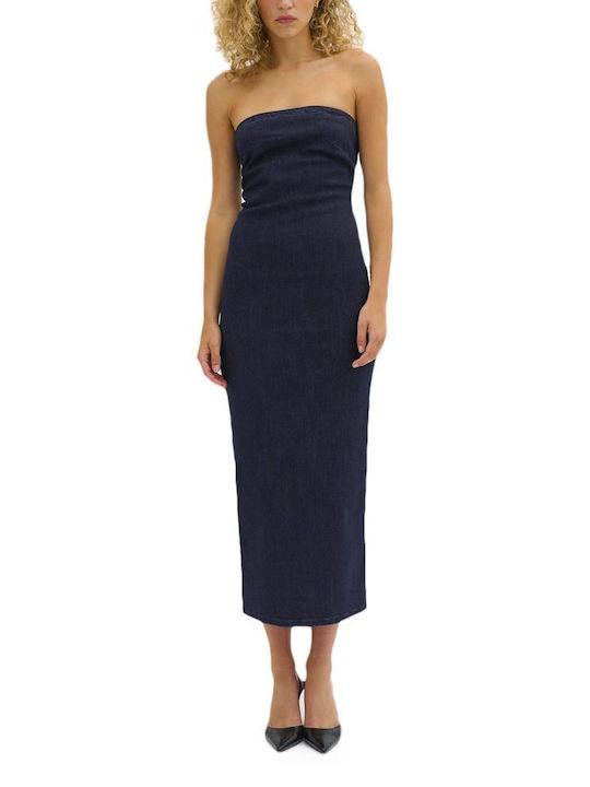 My Essential Wardrobe Midi Kleid Dark Blue