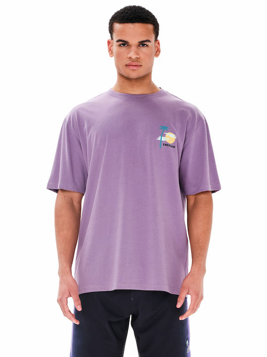 Emerson T-shirt Bărbătesc cu Mânecă Scurtă Violet