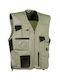 Cofra Expert Men's Safety Vest with Reflective Film Khaki
