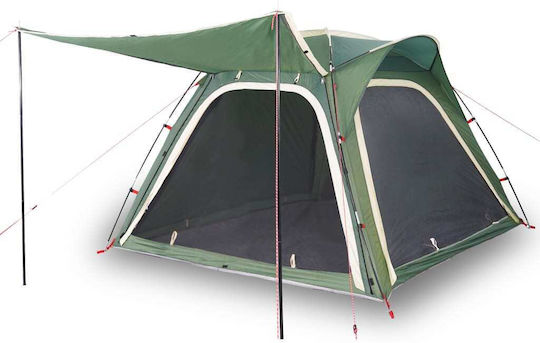 vidaXL Summer Camping Tent Green for 4 People 240x221x160cm