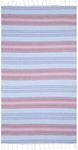 Aquablue Beach Towel Cotton with Fringes 180x90cm.