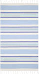 Aquablue Beach Towel with Fringes 180x90cm