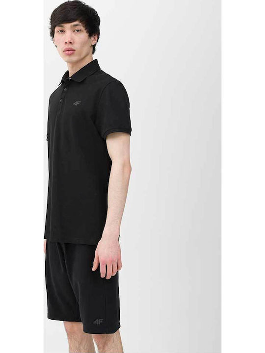 4F Tricou Polo Negru
