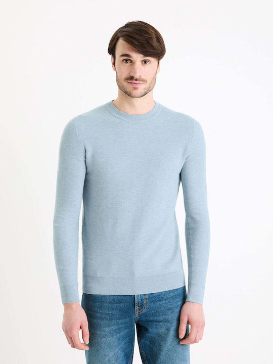 Celio Herren Pullover Hellblau