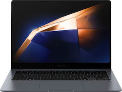 Samsung Galaxy Book4 Pro 14" OLED Touchscreen 120Hz (Ultra 7-155H/16GB/512GB SSD/W11 Acasă) Moonstone Gray (Tastatură US)