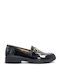 Patent Leather Women's Moccasins in Black Color