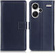 Θήκη Xiaomi Redmi Note 13 Pro+ 5g Mad Mask Leather Wallet Case Με Βάση Στήριξης, Υποδοχές Καρτών Και Μαγνητικό Κούμπωμα Flip Wallet Από Συνθετικό Δέρμα Μπλε