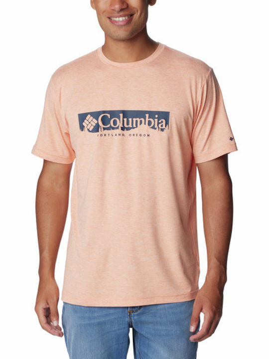 Columbia Men's Short Sleeve T-shirt Orange