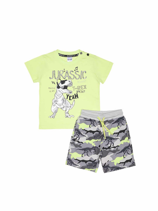 Sprint Kids Set with Pants Summer 2pcs lime