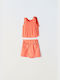 Evita Kids Set with Shorts Summer 3pcs Coral