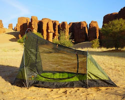 Bushmen Core-Tent Lodger De iarnă Cort Camping Tunel Verde pentru 2 Persoane 250x150x100cm Olive