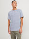 Jack & Jones Men's Short Sleeve T-shirt White-Blue