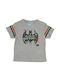 Superheroes Kinder-T-Shirt grau