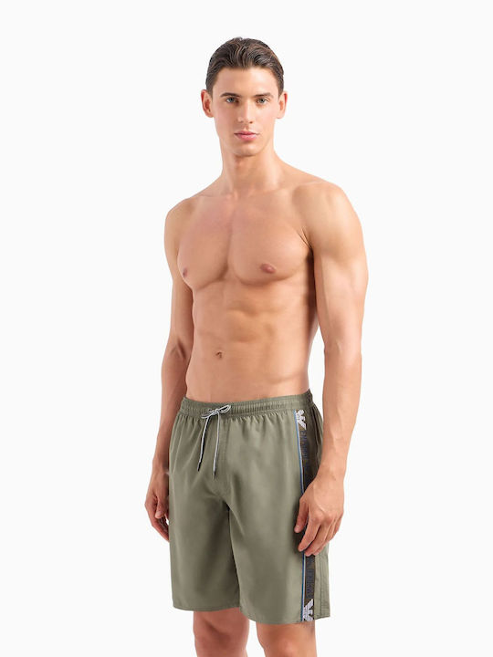 Emporio Armani Herren Badebekleidung Bermuda Military Green Tarnfarben