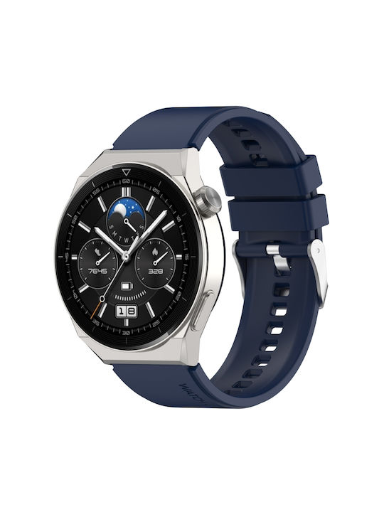 Curea Silicon Albastru marin (Huawei Watch GT2 / GT3 (42mm) / GT3 Pro (43mm)Realme Watch 2)
