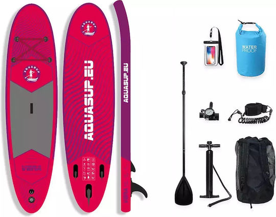 Aquasup Vera 10.6" Inflatable SUP Board with Length 3.2m Pink