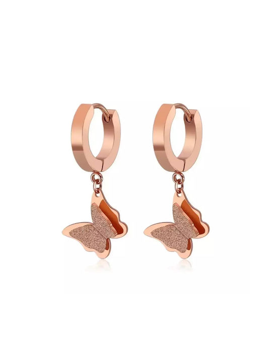 Bode Earrings Hoops made of Steel Gold Plated