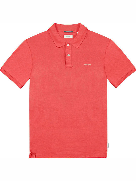 Rebase Rebase Polo Kurzarmbluse Watermelon